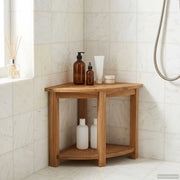 Tavolo Laterale da Bagno Naturale 45 x 45 x 46 cm 42024270