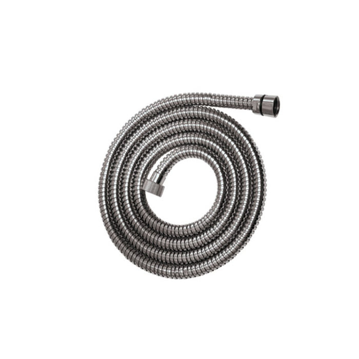 Flessibile doccia di 150 cm in acciaio, cromato con doppia aggraffatura