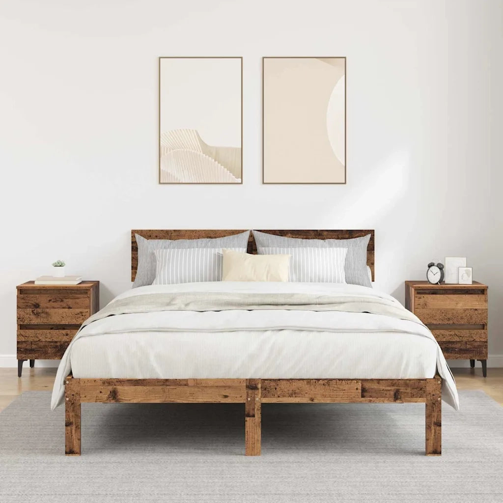 Armadio da Notte 2 pcs Legno vecchio 40 x 35 x 50 cm 871919