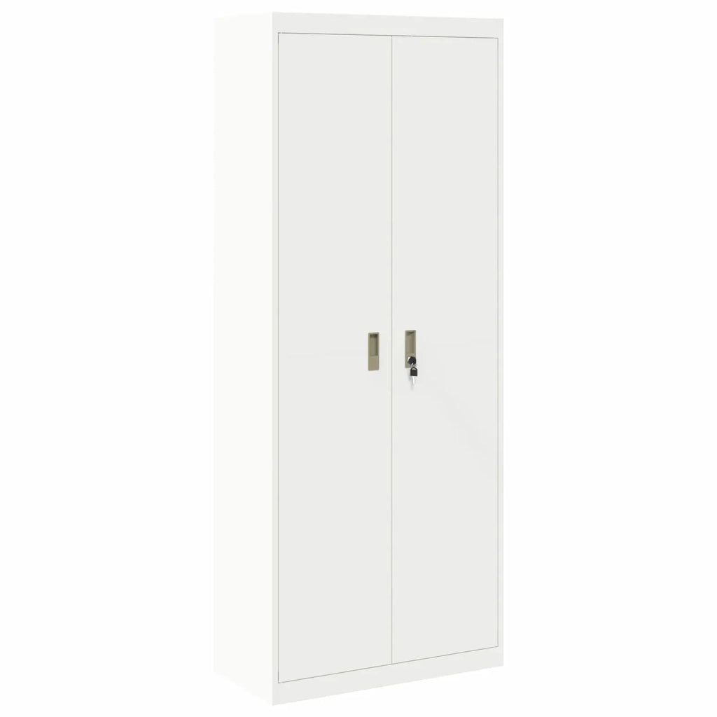 Armadio Bianco 80 x 40 x 200 cm Acciaio