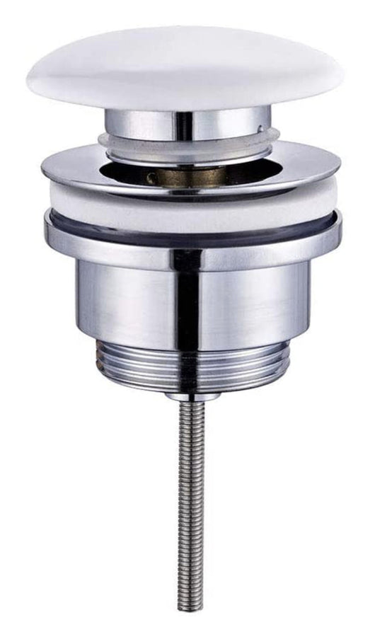 Piletta click clack universale con vite e tappo ceramico, per un montaggio rapido