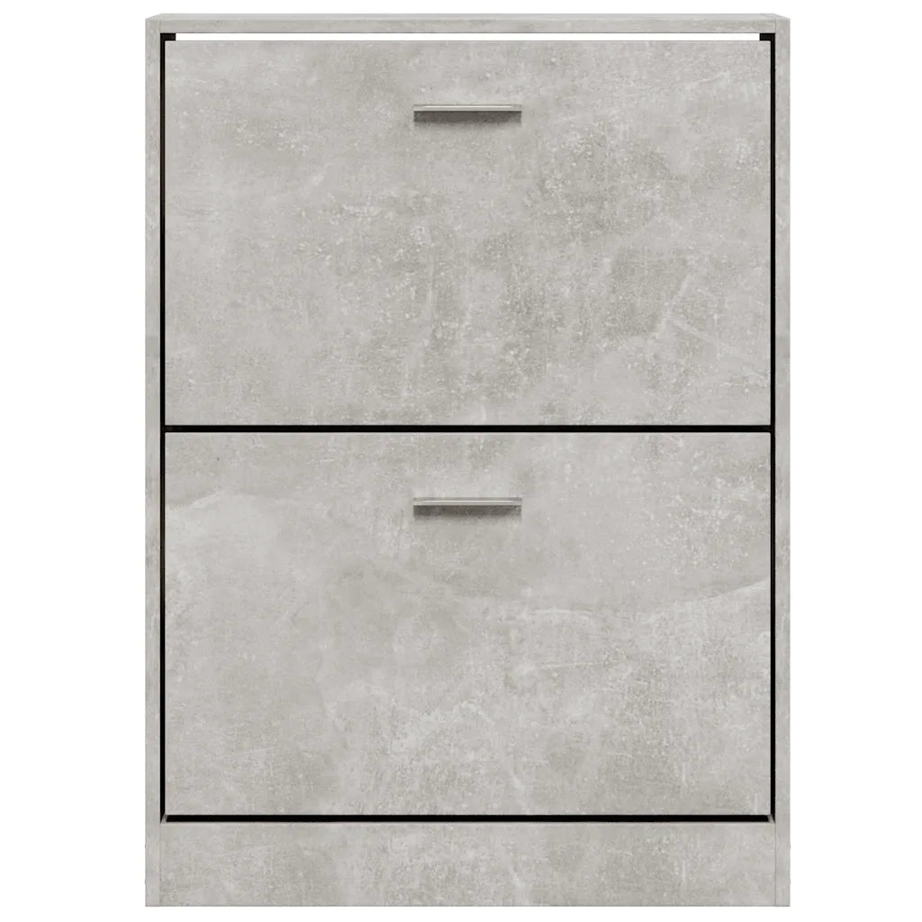 Scarpiera Grigio Cemento 59x17x81 cm in Legno Multistrato 342537