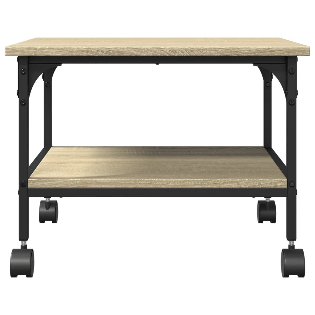 Supporto Stampante 2 Piani Rovere Sonoma 50x40x38cm Multistrato CFW8884097