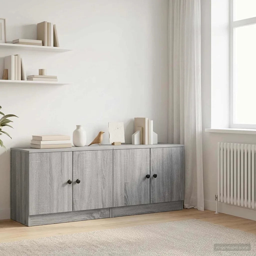 Armadietto per letto 2 pcs Sonoma grigio 66 x 35 x 48 cm 893720