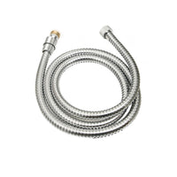 Flessibile da 200 cm in acciaio cromato, doppia aggraffatura