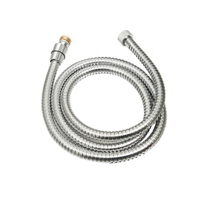 Flessibile da 200 cm in acciaio cromato, doppia aggraffatura