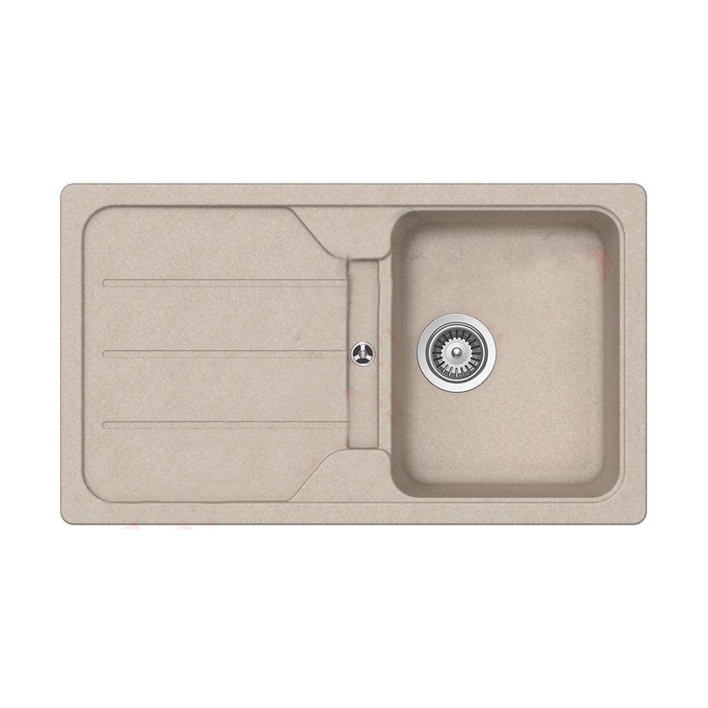 Lavello avena 1 vasca e sgocciolatoio 86x50