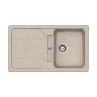 Lavello avena 1 vasca e sgocciolatoio 86x50