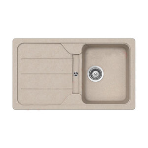 Lavello avena 1 vasca e sgocciolatoio 86x50