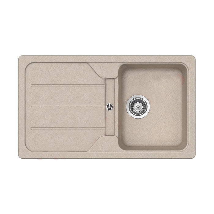 Lavello avena 1 vasca e sgocciolatoio 86x50