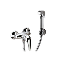 Set doccetta bidet relax con doccia a pulsante, flessibile, miscelatore doccia e supporto lux