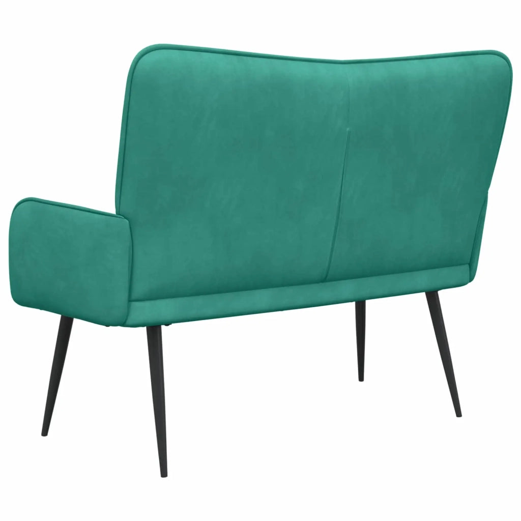 Sofa a Due Posti Turchese 115 x 61 x 87 cm Velluto