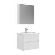 Set mobile lavabo con specchio (2 pezzi) "Arno 65" - 65 x 45 x 52 cm - Bianco