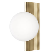 Maytoni applique contemporanea Avant-garde 1 luce G9 ottone metallo diffusore bianco