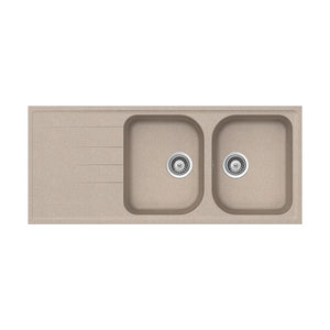 Lavello avena 2 vasche 1 piano e sgocciolatoio