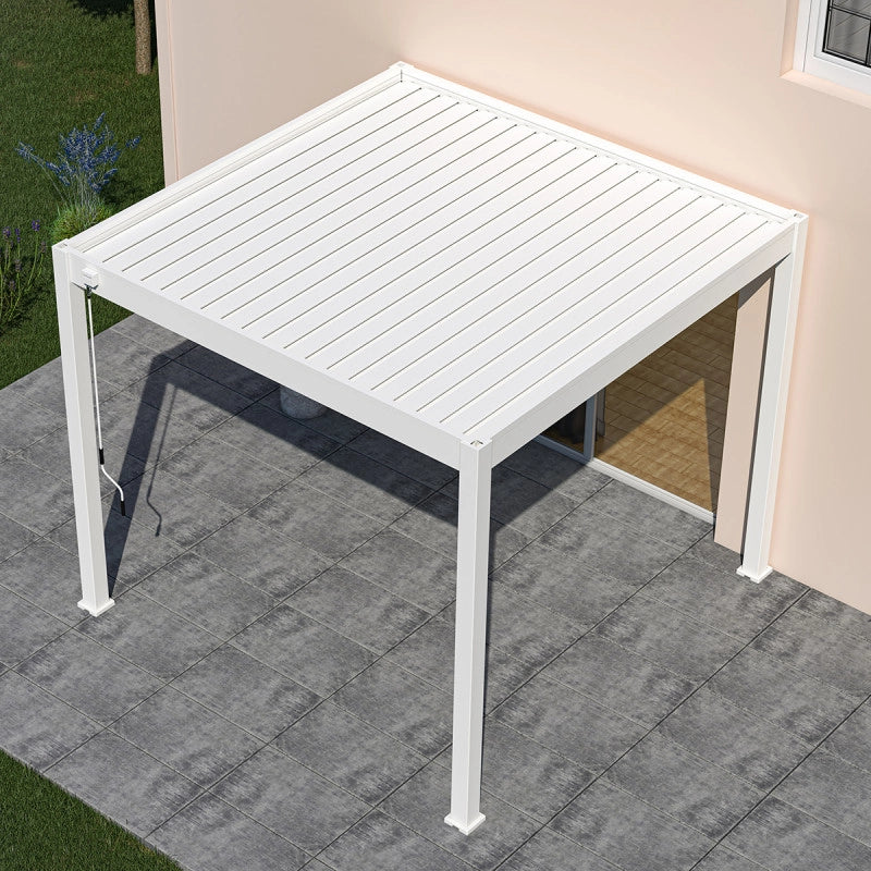 Pergola bioclimatica OmbrÃ©aÂ® VS autoportante 3x3M - Bianco