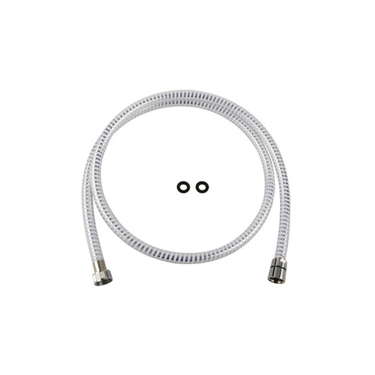 Flessibile doccia in plastica rinforzata, da 200 cm, cromato-bianco
