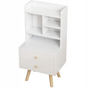Comodino, bianco 36x46x90 cm