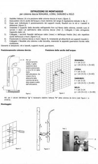 Colonna doccia multifunzione Metaform modello Nilo - Nera