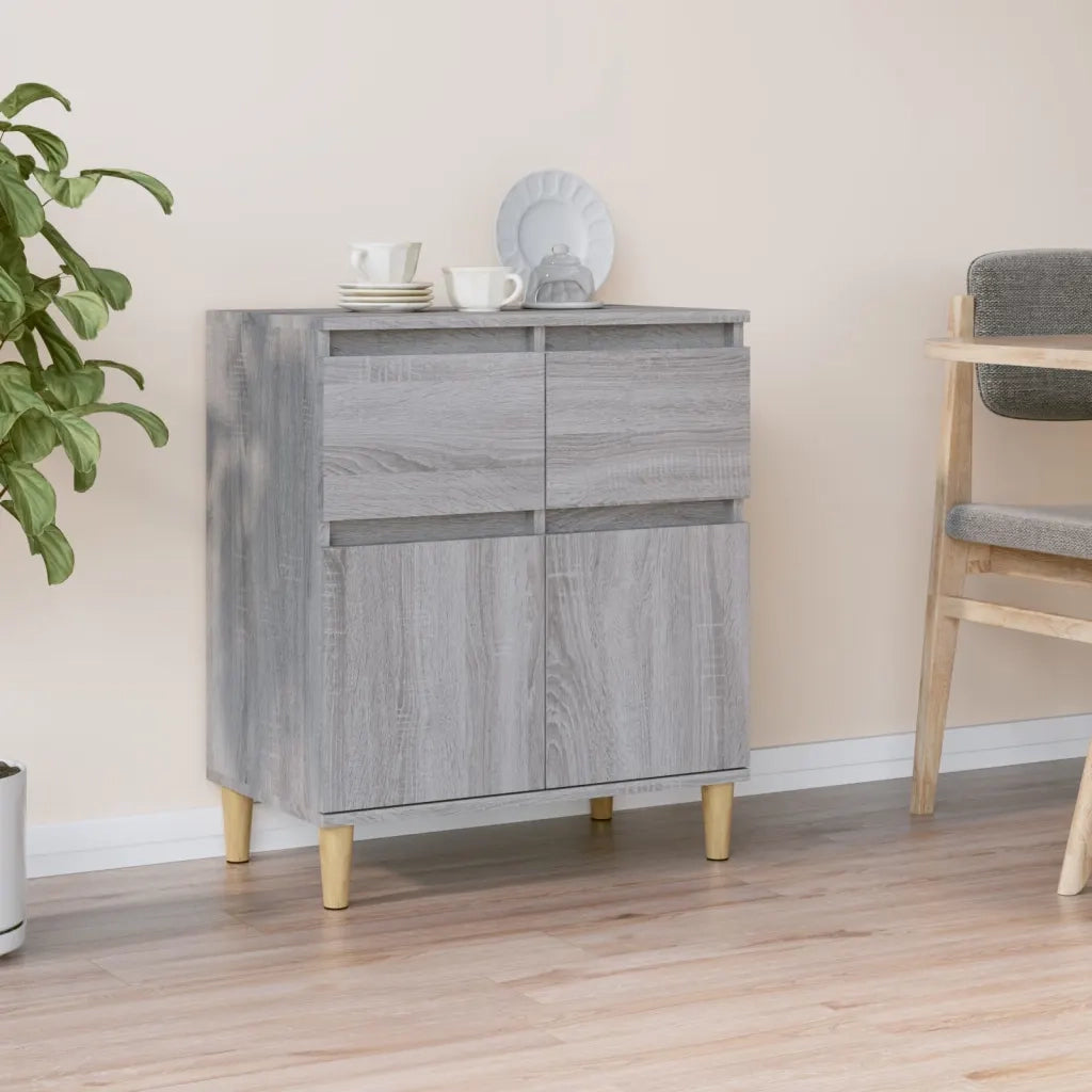 Credenza | Madia | Buffet da pranzo | Armadio da pranzo Grigio Sonoma 60x35x70 cm in Legno Multistrato