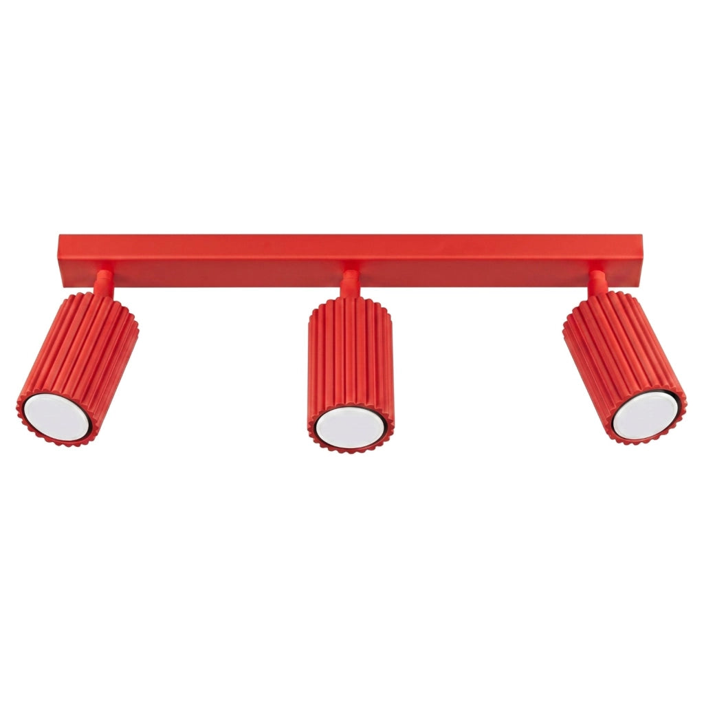 Plafoniera KARBON 3L rosso