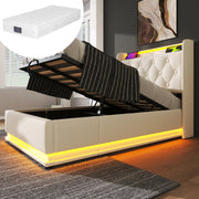 letto imbottito pu bianco 90 x 200 cm