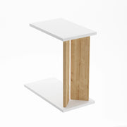 Tavolino in legno "Lun" - 25 x 50 x 48 cm - Beige