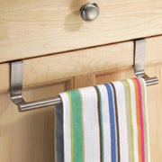 Trade Shop - Porta Asciugamani Strofinacci In Acciaio 23cm Per Ante Porte Con Aggancio Rapido -