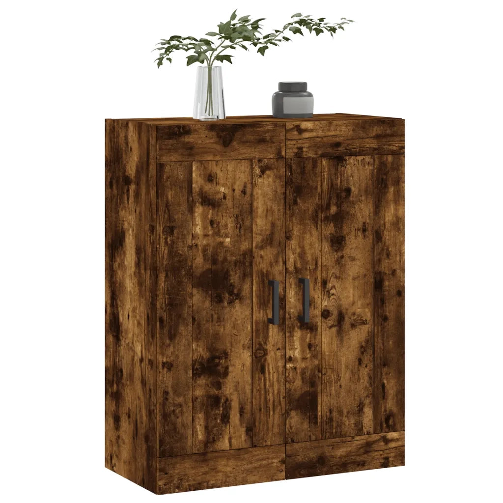Mobile a Parete Rovere Fumo 69,5x34x90 cm in Legno Multistrato 830385
