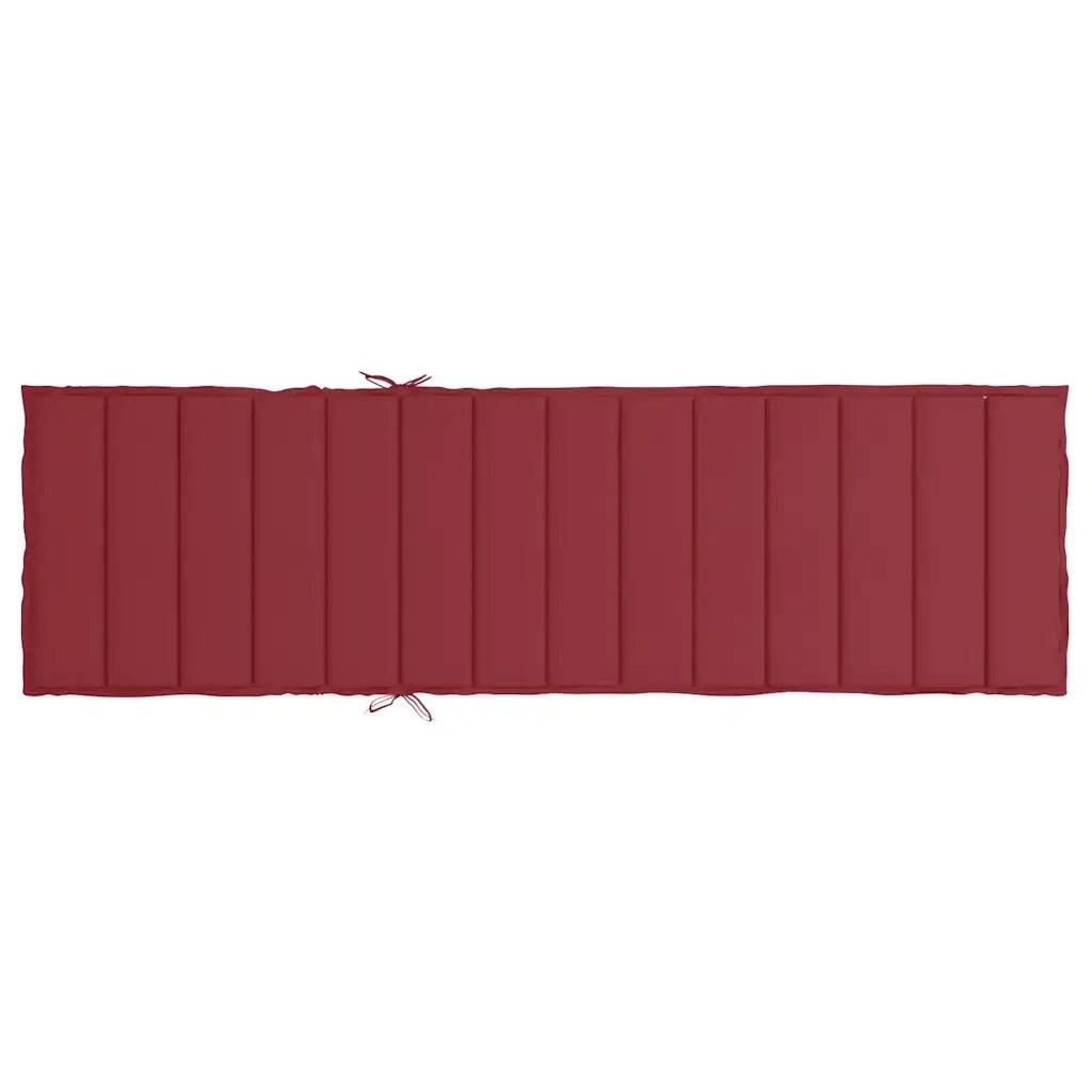 Cuscino per sedie | Cuscino per Lettino Rosso Vino 200x60x3 cm in Tessuto Oxford