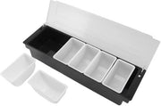 Box di spezie con coperchio trasparente - 6 compartimenti - in plastica duratura - multifunzionale - progettata per essere pratica - box di spezie