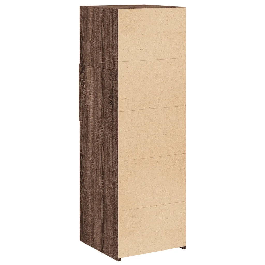 Credenza-Buffet-Armadio da cucina Rovere Marrone 40x42,5x124 cm in Legno Multistrato