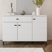 Madia Djanet, Credenza 2 Ripiani, 116x35x78h cm Bianco