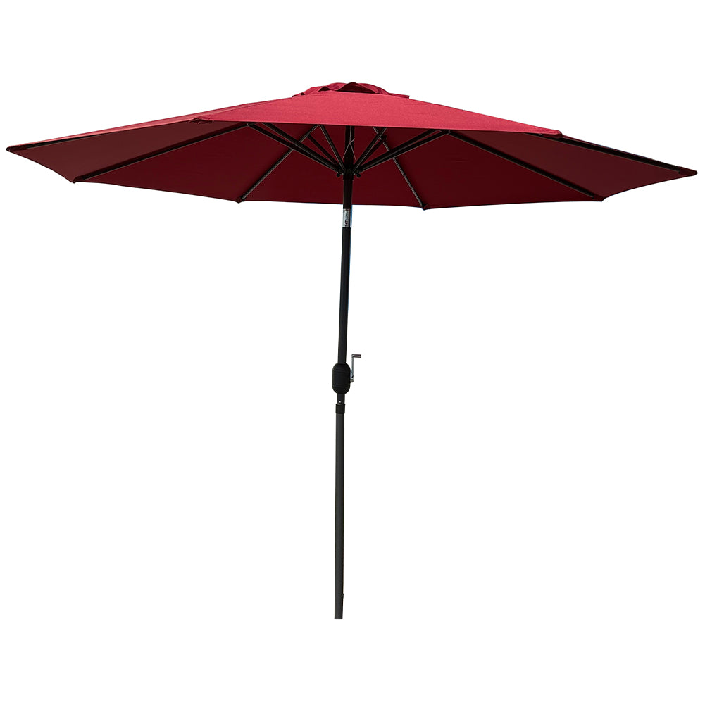 Ombrellone da Giardino Bordeaux con Air Vent e Inclinazione Regolabile Manovella