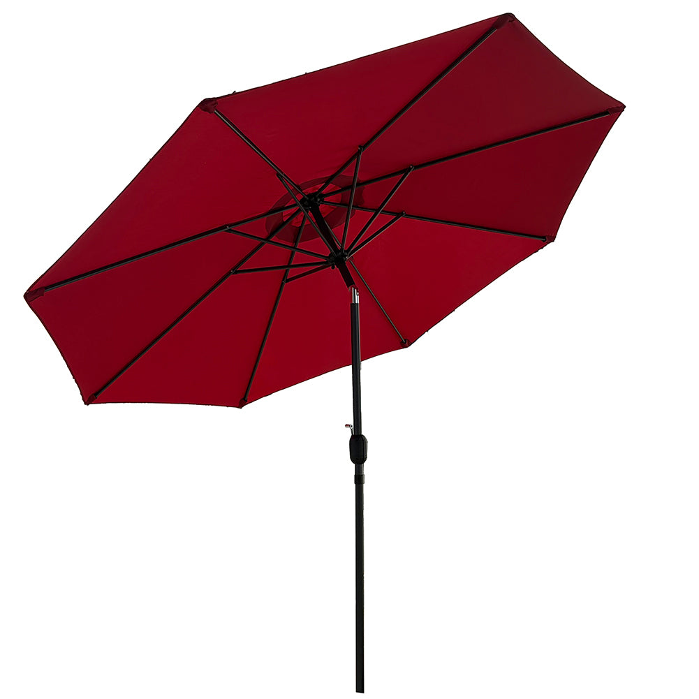 Ombrellone da Giardino Bordeaux con Air Vent e Inclinazione Regolabile Manovella