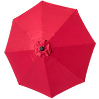 Ombrellone da Giardino Bordeaux con Air Vent e Inclinazione Regolabile Manovella