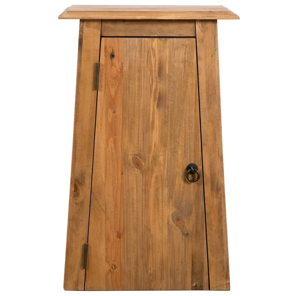 Credenza da bagno mobiletto consolle mobiletto laterale pino massello riciclato 70 cm marrone 4402225
