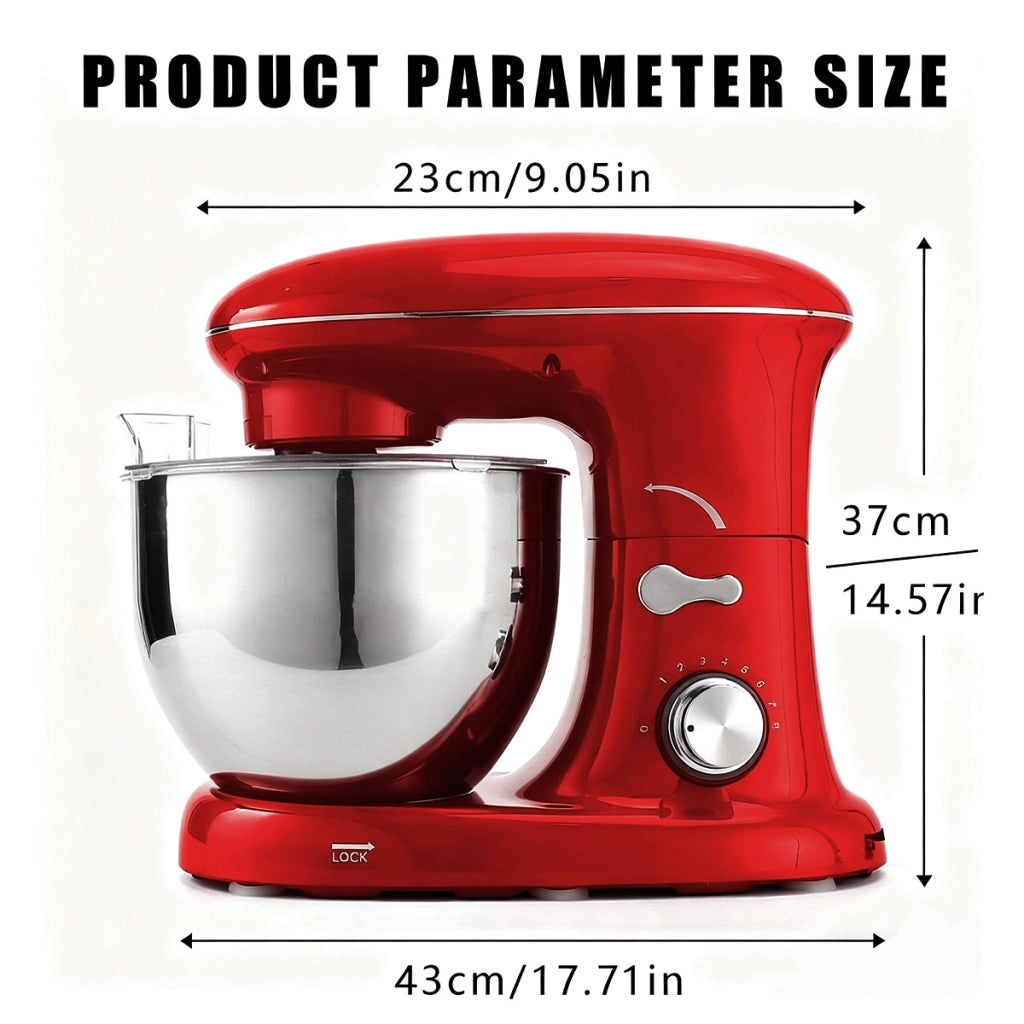 ZMH Frusta elettrica rossa per uova 1400W 5L  utensile da cucina per cottura al forno e panna