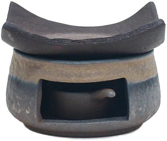 Diffusore aromaterapico artigianale, bruciatore di erbe e bruciatore di cera con contenitore per tè, accessori per la casa per rilassamento e meditazione