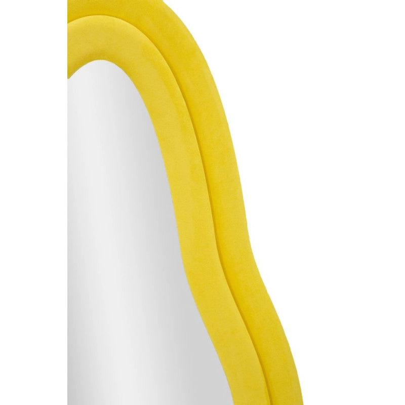 Specchio Da Muro Chanele Giallo cm 60x4x160