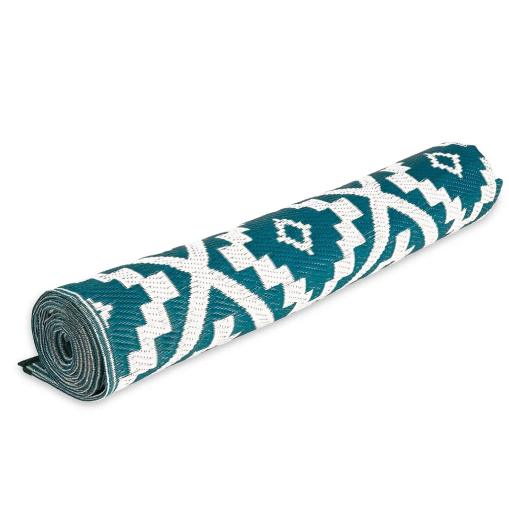 IDMarket - Tappeto per esterni BAHAMAS blu anatra 270 x 370 CM
