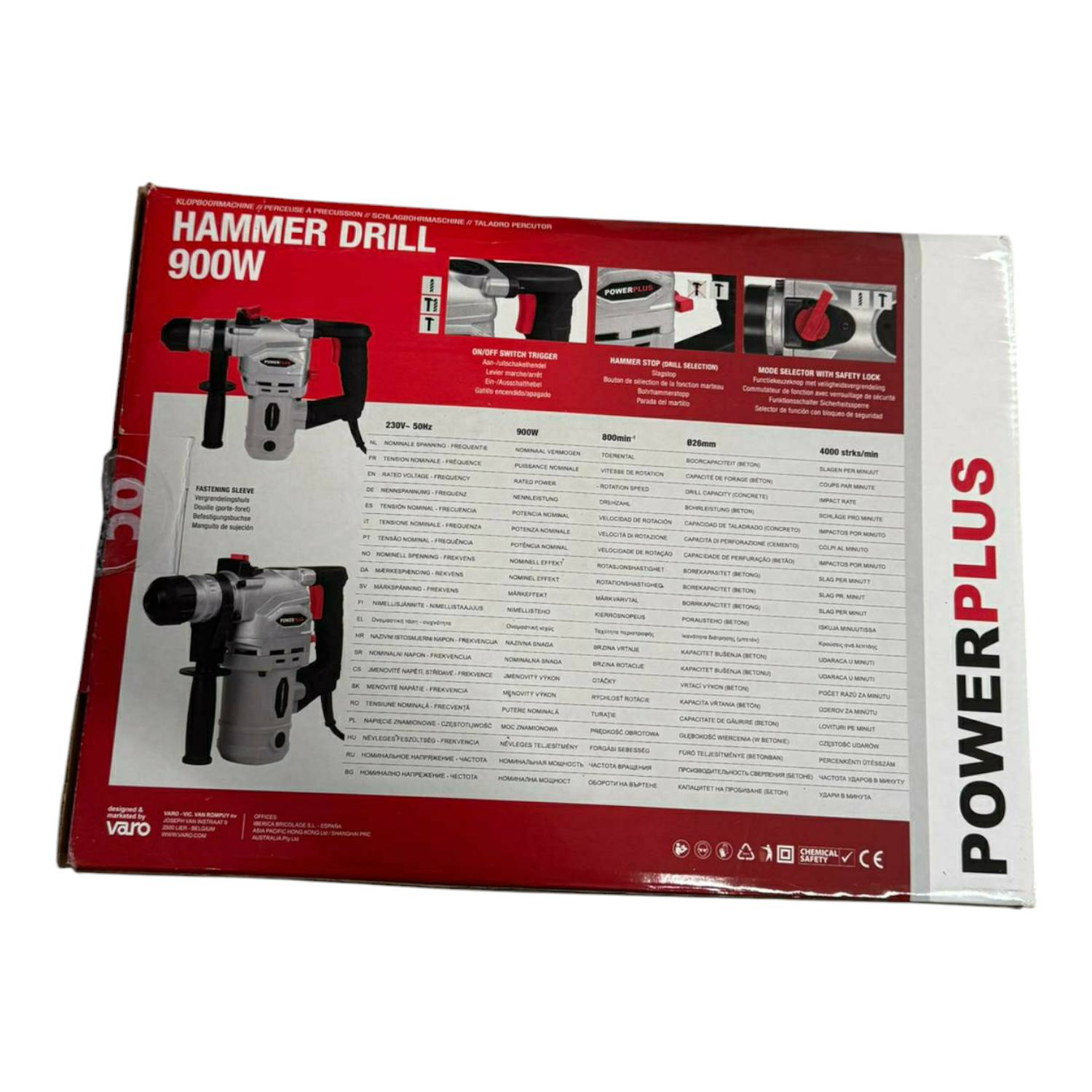 TRAPANO DEMOL. POWER 900W POWC1030