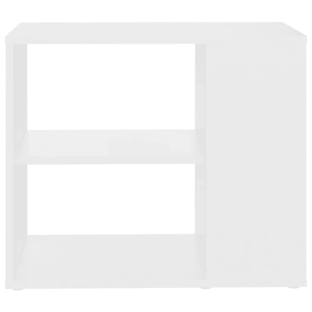 Mobiletto laterale pratico per riporre oggetti 60 x 30 x 50 cm in truciolato bianco 02_0047876