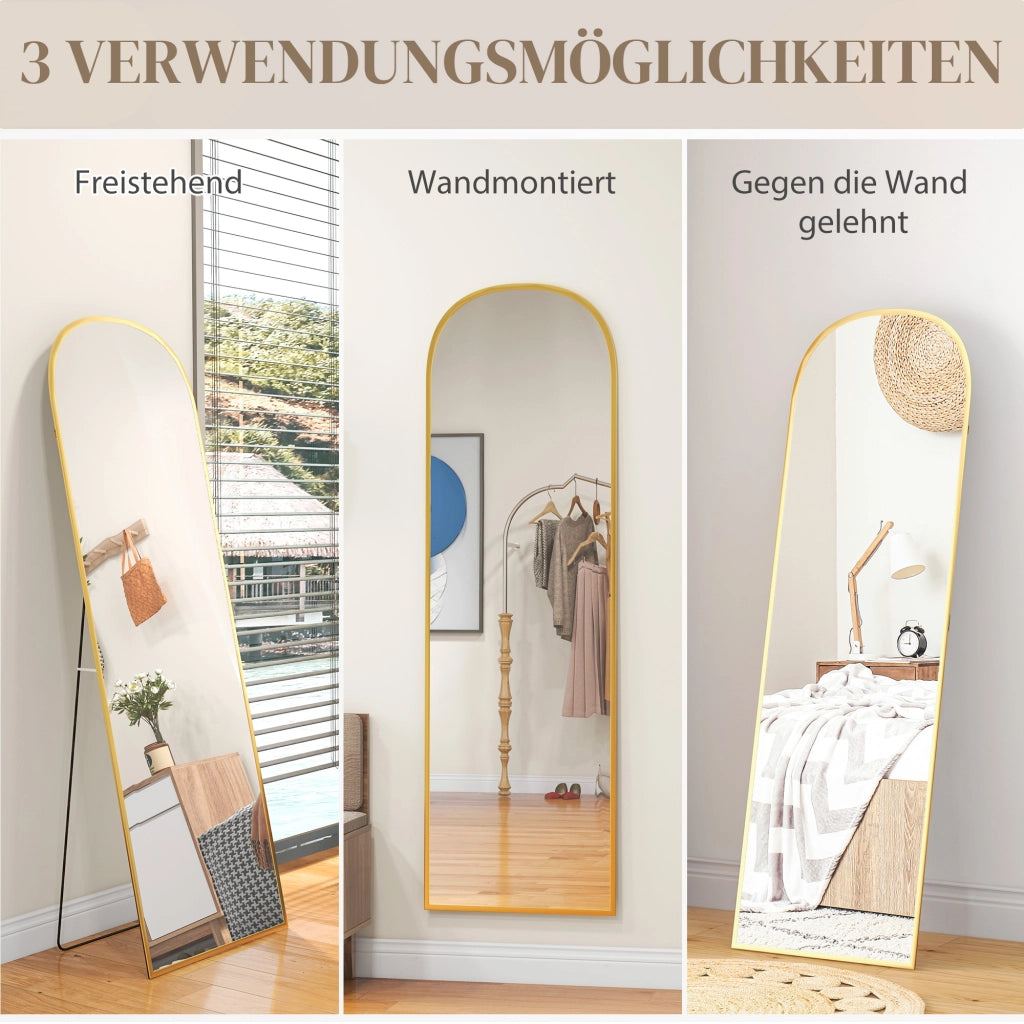 Specchio intero moderno ¨C zephmum ¨C 50x1.5x161.5 cm oro