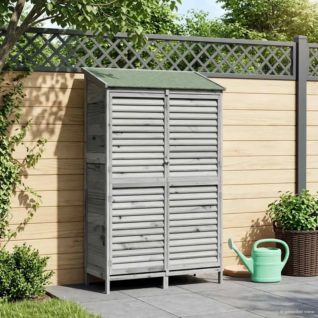 Capanno da Giardino Grigio 106 x 56 x 176,5 cm CFW2971949
