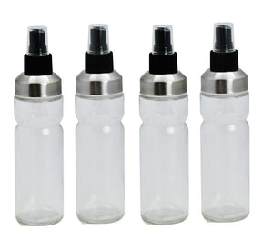 MA MAISON SET 4 OLIERE SPRAY IN VETRO LAVORATO CON DOSATORE A SPRUZZO E TAPPO SALVA FRESCHEZZA 170 ML