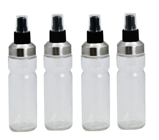 MA MAISON SET 4 OLIERE SPRAY IN VETRO LAVORATO CON DOSATORE A SPRUZZO E TAPPO SALVA FRESCHEZZA 170 ML