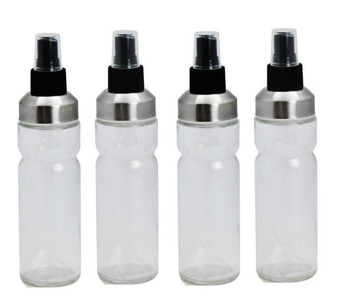 MA MAISON SET 4 OLIERE SPRAY IN VETRO LAVORATO CON DOSATORE A SPRUZZO E TAPPO SALVA FRESCHEZZA 170 ML