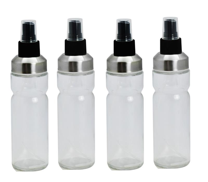 MA MAISON SET 4 OLIERE SPRAY IN VETRO LAVORATO CON DOSATORE A SPRUZZO E TAPPO SALVA FRESCHEZZA 170 ML