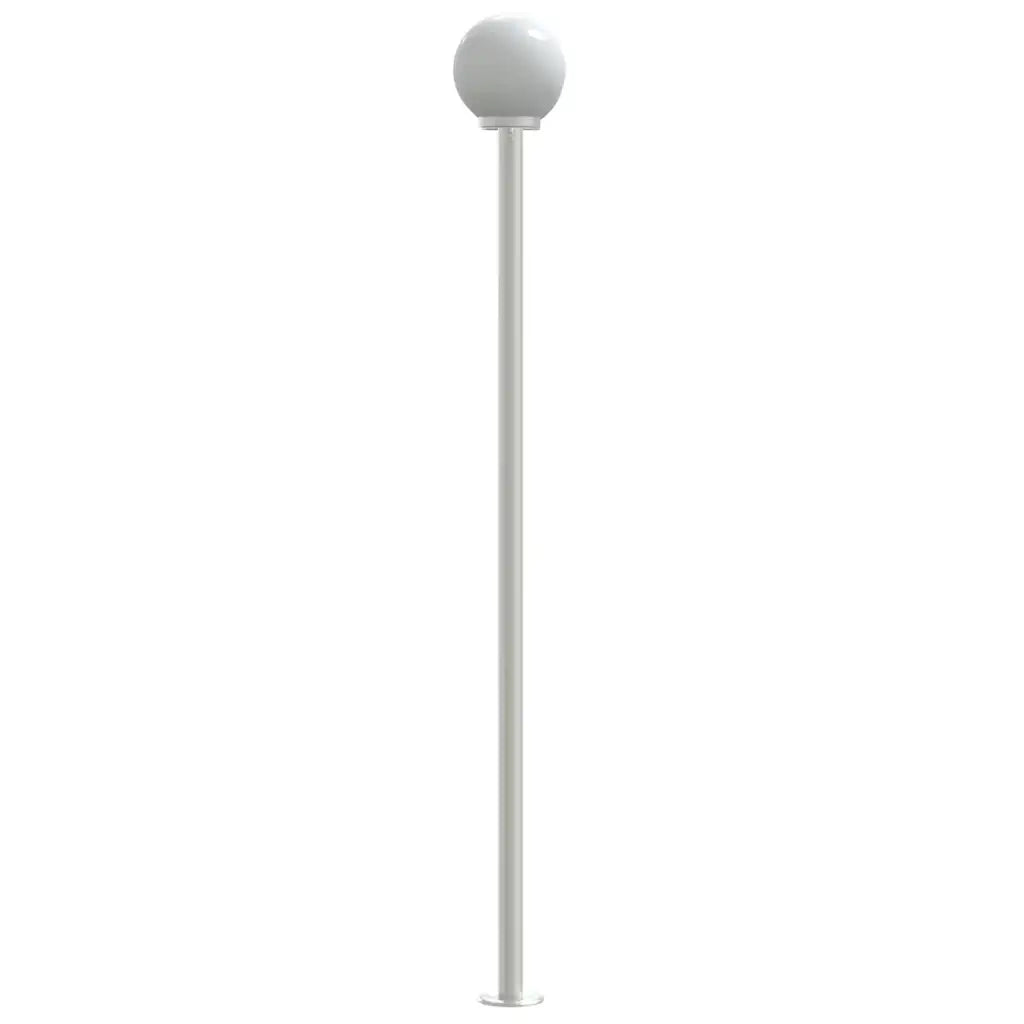 vidaXL Lampade da Terra per Esterni 3pz Argento 215cm in Acciaio Inox